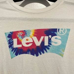 Levi’s short sleeve T-shirt tiedye logo design men’s size large